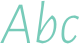 'Abc' typeset using Alegreya Sans SC