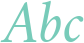 'Abc' typeset using Amiri