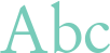 'Abc' typeset using BABEL Unicode