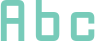 'Abc' typeset using BabelStone Modern