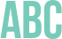 'Abc' typeset using Bebas Neue