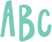 'Abc' typeset using Because We Connect