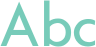 'Abc' typeset using BetecknaGS