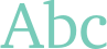 'Abc' typeset using Bitstream Charter
