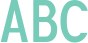 'Abc' typeset using Blue Highway D Type