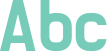 'Abc' typeset using BM DoHyeon