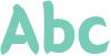'Abc' typeset using BM EULJIRO TTF