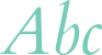 'Abc' typeset using Cardo