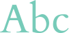 'Abc' typeset using Cardo