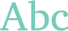 'Abc' typeset using Charis SIL