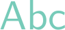 'Abc' typeset using CMU Sans Serif