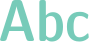 'Abc' typeset using CMU Sans Serif Demi Condensed