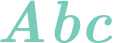 'Abc' typeset using CMU Serif