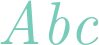 'Abc' typeset using CMU Serif