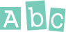 'Abc' typeset using Earwig Factory