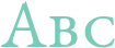 'Abc' typeset using EB Garamond SC