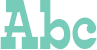 'Abc' typeset using Edmunds