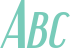 'Abc' typeset using Engebrechtre