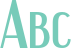 'Abc' typeset using Engebrechtre