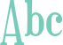 'Abc' typeset using Euphorigenic