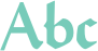'Abc' typeset using Fust & Schoeffer