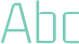 'Abc' typeset using Gemunu-Latin