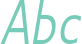 'Abc' typeset using Gillius ADF
