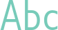 'Abc' typeset using Gillius ADF