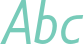 'Abc' typeset using Gillius ADF No2
