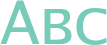 'Abc' typeset using Go Smallcaps
