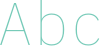 'Abc' typeset using IBM Plex Mono