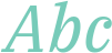 'Abc' typeset using IBM Plex Serif