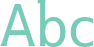 'Abc' typeset using Ikarius ADF Std