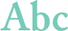 'Abc' typeset using Junicode