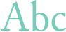 'Abc' typeset using Junicode