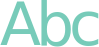 'Abc' typeset using Kalimati