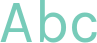 'Abc' typeset using Karmilla