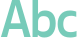'Abc' typeset using Keraleeyam