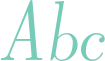 'Abc' typeset using Latin Modern Roman Dunhill