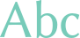 'Abc' typeset using Linux Biolinum O