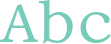'Abc' typeset using Linux Libertine Mono O