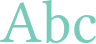 'Abc' typeset using Linux Libertine O