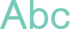 'Abc' typeset using Loma