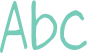 'Abc' typeset using mikachan-P