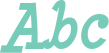 'Abc' typeset using Minya Nouvelle