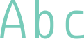 'Abc' typeset using Monoid Loose