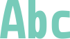 'Abc' typeset using Monoid Tight
