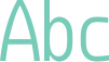 'Abc' typeset using Monoisome Tight