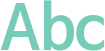 'Abc' typeset using NanumBarunGothic