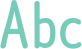 'Abc' typeset using NanumBarunpen